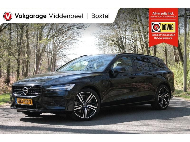Zwart Gebruikt 2022 Volvo V60 R-Design Stationwagen | € 43.950 (Eerlijke prijs) - Afbeelding 1/4