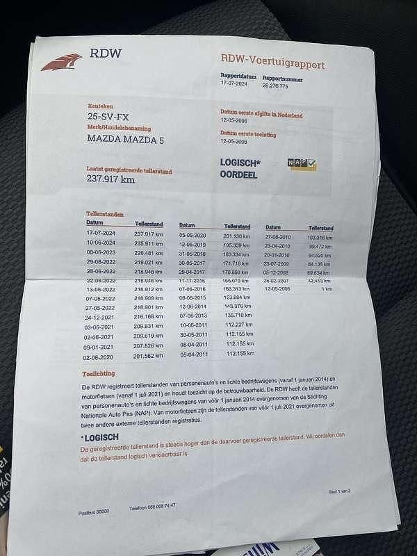 Blauw Gebruikt 2006 Mazda 5 MPV | € 750 (Super prijs) - Afbeelding 1/4