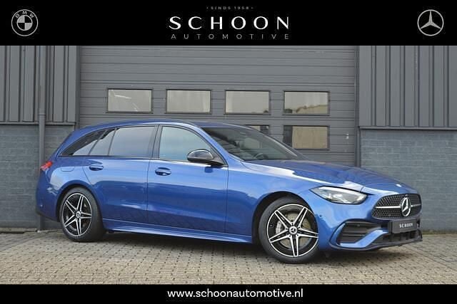 Occasion Mercedes C180 AMG line 170 PK (125 kW) 2022 Blauw Stationwagen
