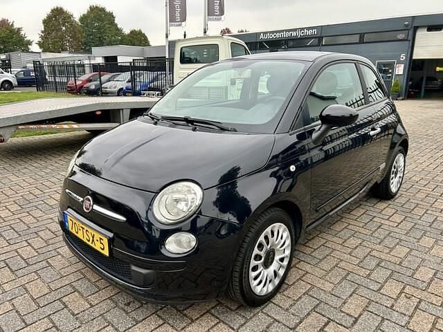 Zwart Gebruikt 2012 Fiat 500 Hatchback | € 3.495 (Eerlijke prijs) - Afbeelding 1/4