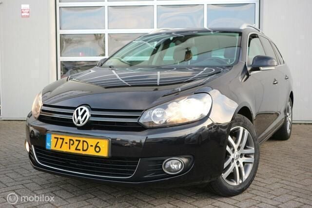 Zwart Gebruikt 2011 VW Golf VI Highline Stationwagen | € 3.900 (Super prijs) - Afbeelding 1/4