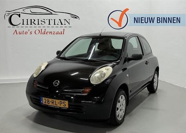 Zwart Gebruikt 2005 Nissan Micra Basis Hatchback | € 1.999 (Eerlijke prijs) - Afbeelding 1/4