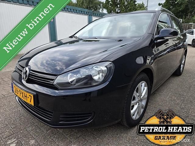 Zwart Gebruikt 2011 VW Golf VI Comfortline Stationwagen | € 2.890 (Super prijs) - Afbeelding 1/4