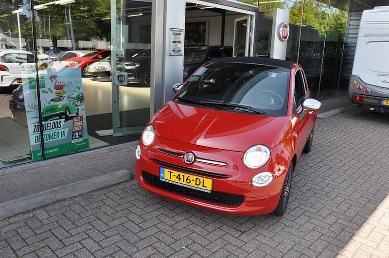 Rood Gebruikt 2023 Fiat 500 Cabriolet | € 16.950 (Eerlijke prijs) - Afbeelding 1/4