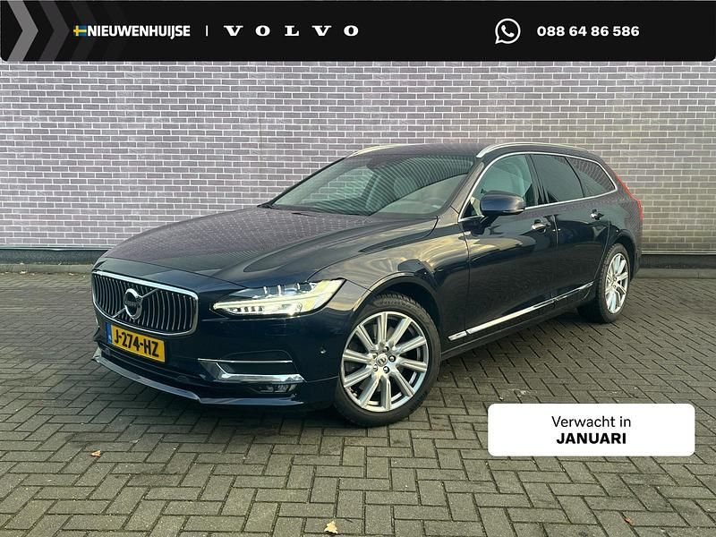 Blauw Gebruikt 2017 Volvo V90 Inscription Stationwagen | € 33.894 (Duur) - Afbeelding 1/4