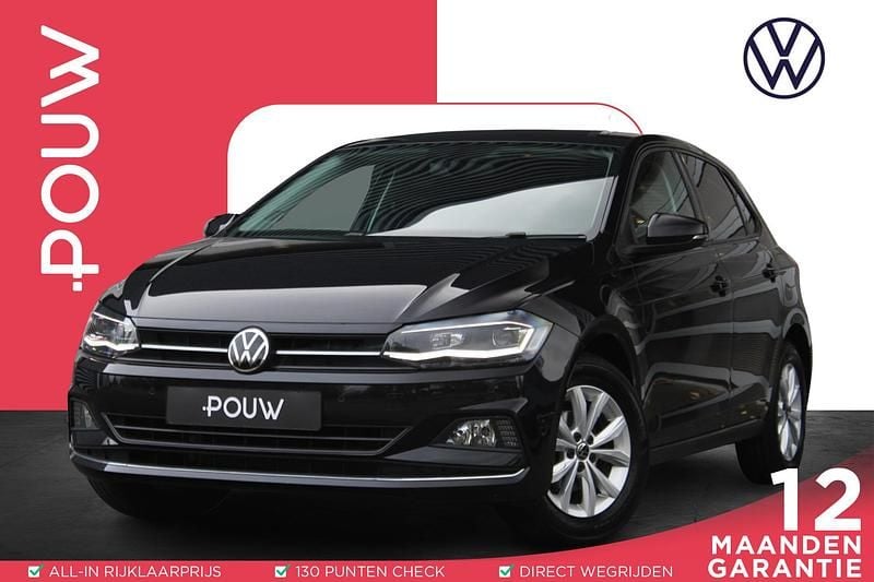 Zwart Occasion 2021 VW Polo Highline Hatchback | € 16.950 (Eerlijke prijs) - Afbeelding 1/4