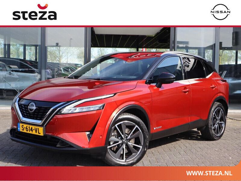 Fuji sunset red met zwart dak Gebruikt 2023 Nissan Qashqai Tekna SUV | € 31.949 (Eerlijke prijs) - Afbeelding 1/4