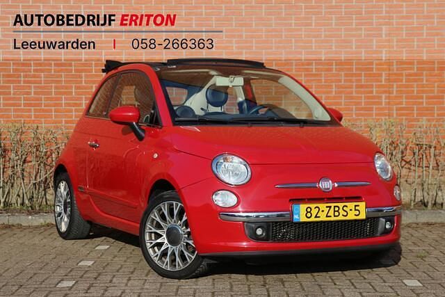 Rood Occasion 2012 Fiat 500C Lounge Cabriolet | € 6.445 (Eerlijke prijs) - Afbeelding 1/4