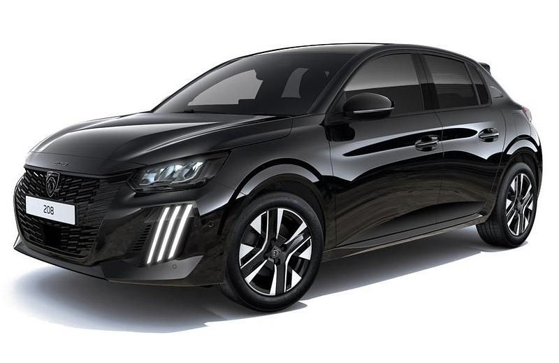 Nieuw Peugeot 208 Allure 110 PK (80 kW) 2025 Zwart Hatchback