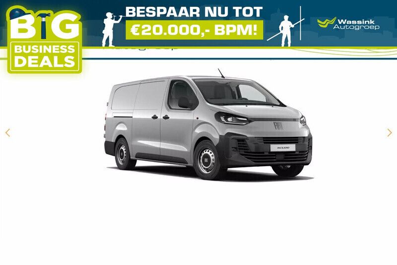 Wit Nieuw 2024 Fiat Scudo Comfort MPV | € 31.199 - Afbeelding 1/4