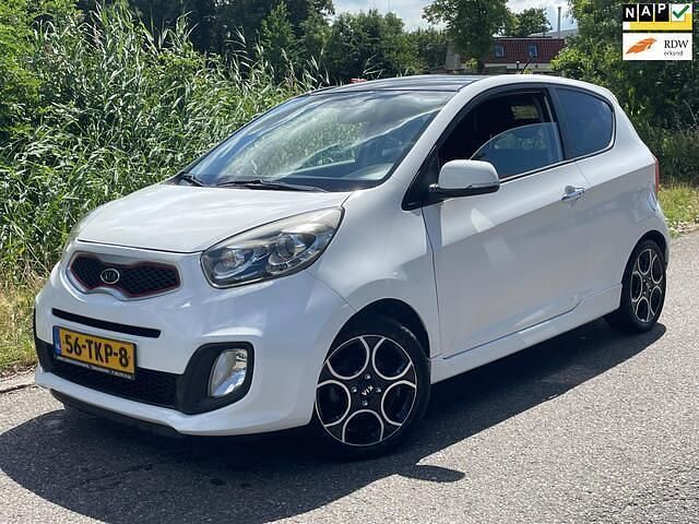 Wit Gebruikt 2012 Kia Picanto Hatchback | € 5.500 (Iets duurder) - Afbeelding 1/4