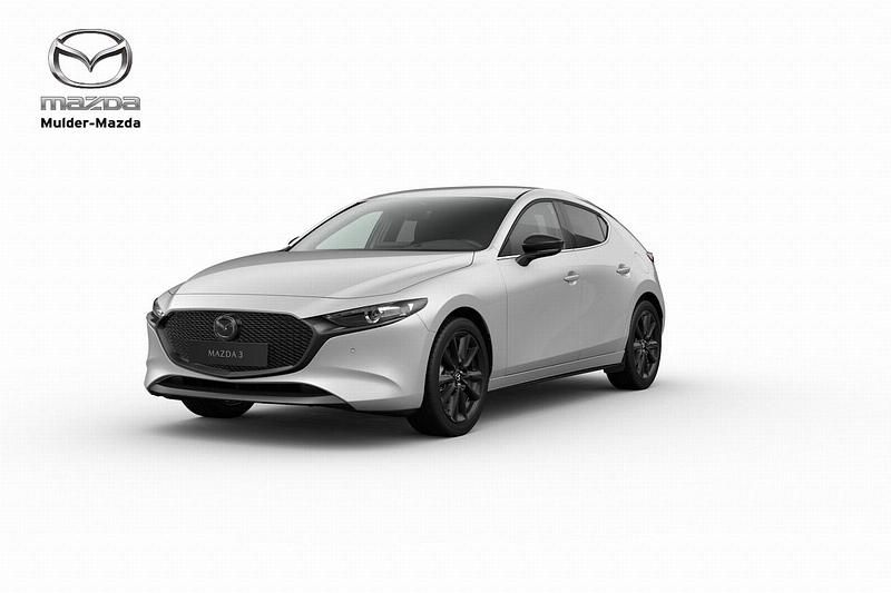 Wit (metallic) Nieuw 2025 Mazda 3 Active Hatchback | € 33.139 (Eerlijke prijs) - Afbeelding 1/4