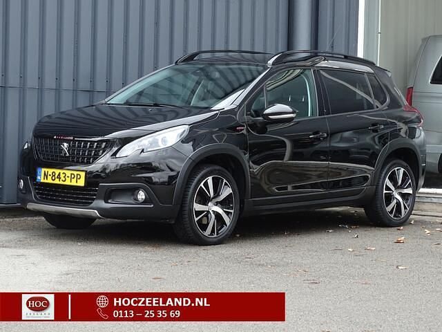Zwart Gebruikt 2018 Peugeot 2008 GT-line SUV | € 9.945 (Eerlijke prijs) - Afbeelding 1/4