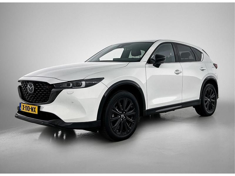 Rodium white (wit metallic) Gebruikt 2023 Mazda CX-5 Homura-Line SUV | € 40.945 (Iets duurder) - Afbeelding 1/4