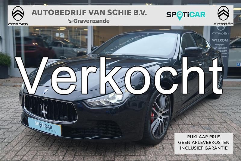 Zwart, metallic lak Gebruikt 2016 Maserati Ghibli Coupé | € 36.950 (Eerlijke prijs) - Afbeelding 1/4
