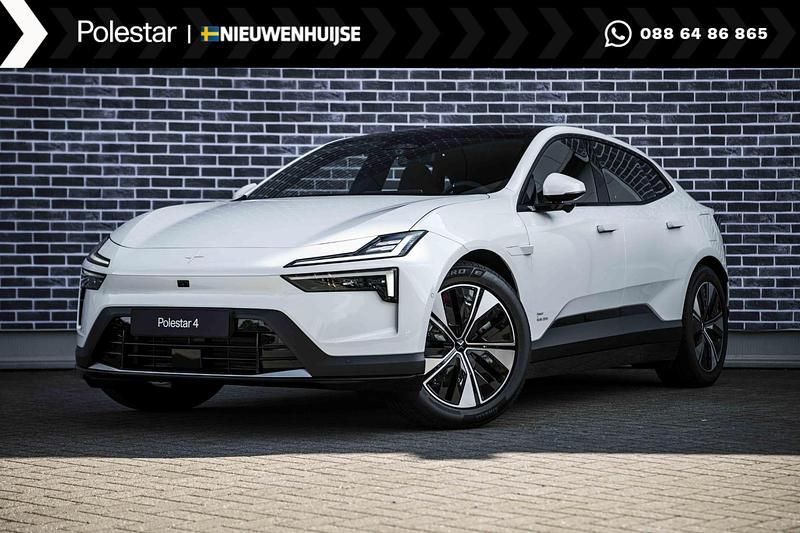 Wit Nieuw 2025 Polestar 4 Long Range Single Motor SUV | € 55.899 (Super prijs) - Afbeelding 1/4