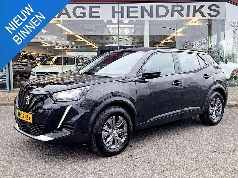 Zwart Occasion 2021 Peugeot e-2008 Active SUV | € 14.400 (Goede deal) - Afbeelding 1/4