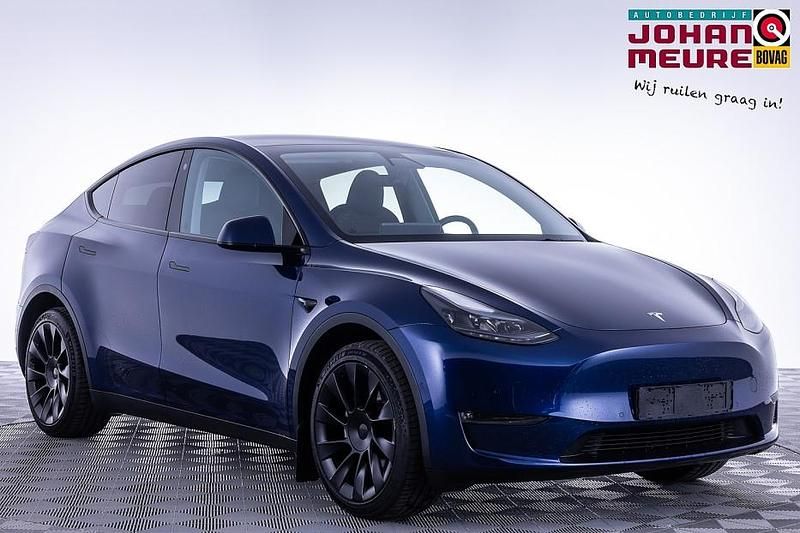Blauw Gebruikt 2022 Tesla Model Y Long Range AWD SUV | € 38.900 (Eerlijke prijs) - Afbeelding 1/4