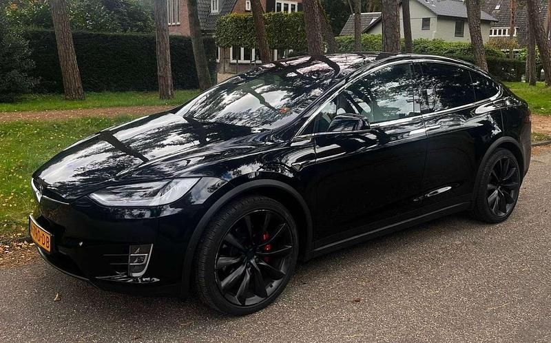 Zwart Gebruikt 2020 Tesla Model X Performance SUV | € 49.800 (Eerlijke prijs) - Afbeelding 1/4