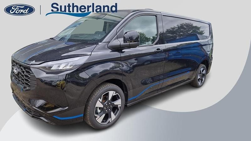 Zwart Nieuw 2025 Ford Transit Custom Sport Van | € 47.100 (Super prijs) - Afbeelding 1/4