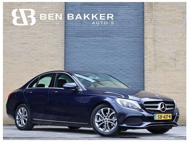 Occasion Mercedes C180 Premium Plus 156 PK (114 kW) 2018 Blauw Sedan