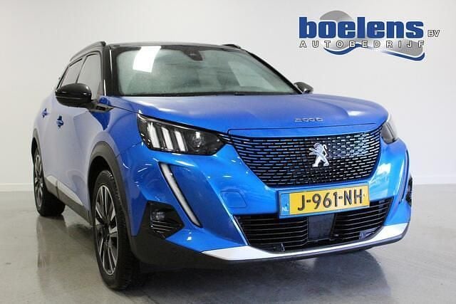 Blauw (metallic) Occasion 2020 Peugeot e-2008 GTi SUV | € 12.743 (Eerlijke prijs) - Afbeelding 1/4