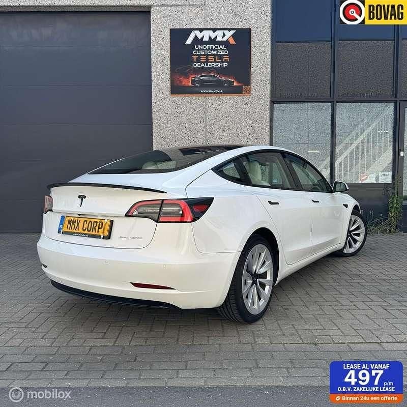 Wit Gebruikt 2022 Tesla Model 3 Long Range AWD Sedan | € 30.999 (Eerlijke prijs) - Afbeelding 1/4