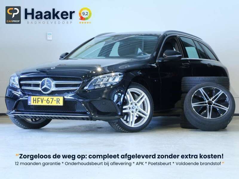 Zwart Gebruikt 2020 Mercedes C300e Stationwagen | € 29.500 (Eerlijke prijs) - Afbeelding 1/3