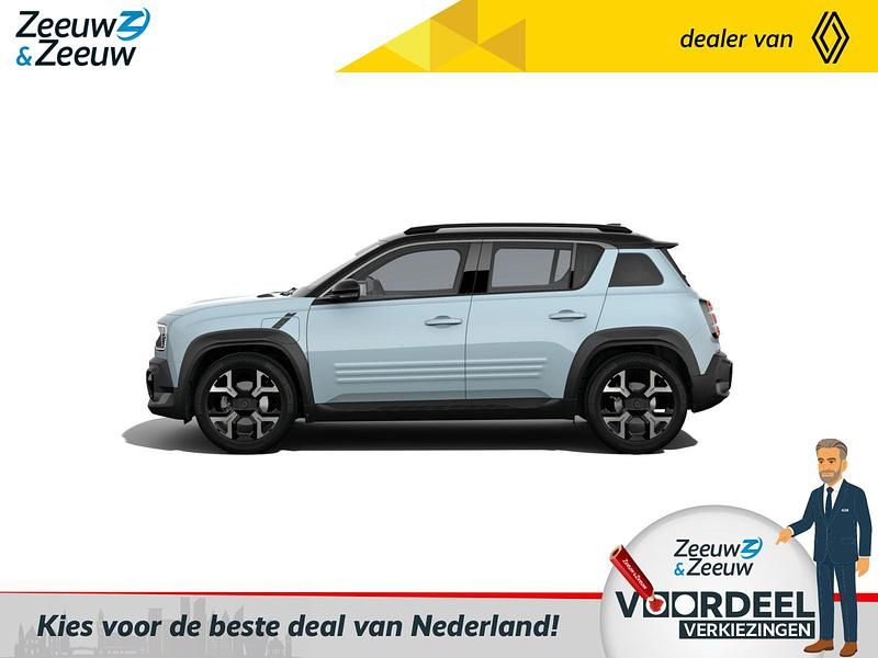 Bleu nuage/ noir etoile Nieuw 2025 Renault R4 Komfort SUV | € 33.295 - Afbeelding 1/4