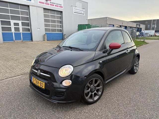Zwart Gebruikt 2014 Fiat 500S S Hatchback | € 4.850 (Goede deal) - Afbeelding 1/4