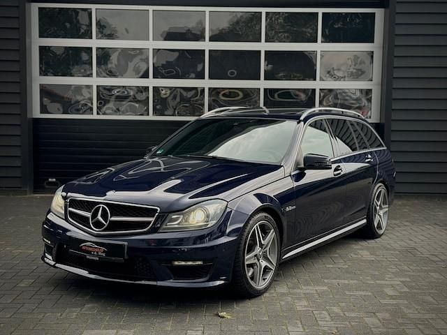 Occasion Mercedes C63 AMG AMG 457 PK (336 kW) 2013 Blauw, metallic lak Stationwagen