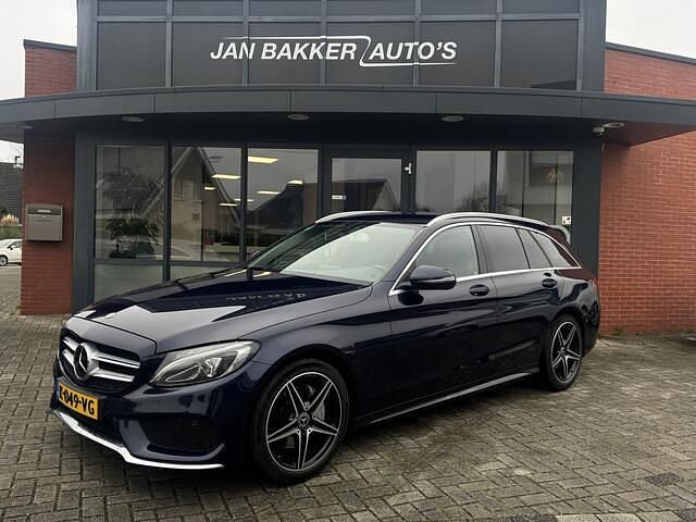 Blauw Gebruikt 2018 Mercedes C200 Sport Edition Stationwagen | € 24.900 (Eerlijke prijs) - Afbeelding 1/4