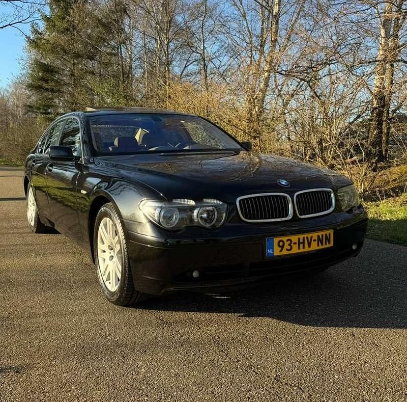 Zwart Gebruikt 2002 BMW 745 Executive Sedan | € 5.500 - Afbeelding 1/4