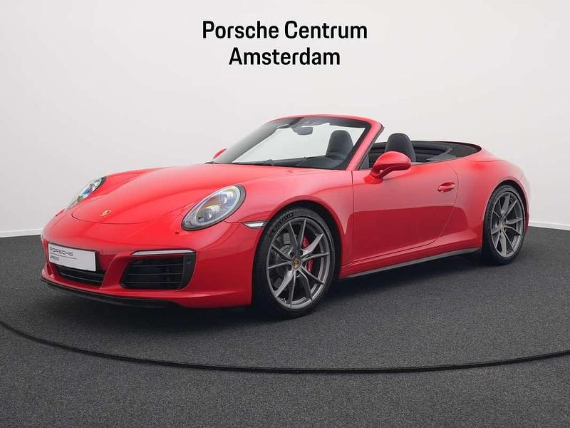Rood Gebruikt 2017 Porsche 911 Carrera 4S Cabriolet Cabriolet | € 114.950 (Eerlijke prijs) - Afbeelding 1/4