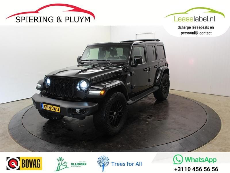 Zwart Gebruikt 2021 Jeep Wrangler Unlimited Overland SUV | € 59.990 (Eerlijke prijs) - Afbeelding 1/4
