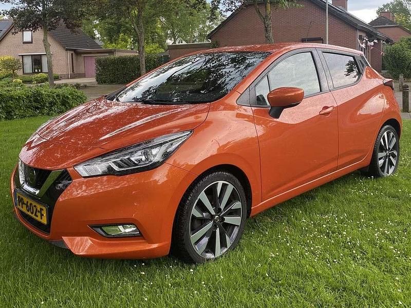 Oranje Gebruikt 2017 Nissan Micra Tekna Hatchback | € 10.500 (Goede deal) - Afbeelding 1/4