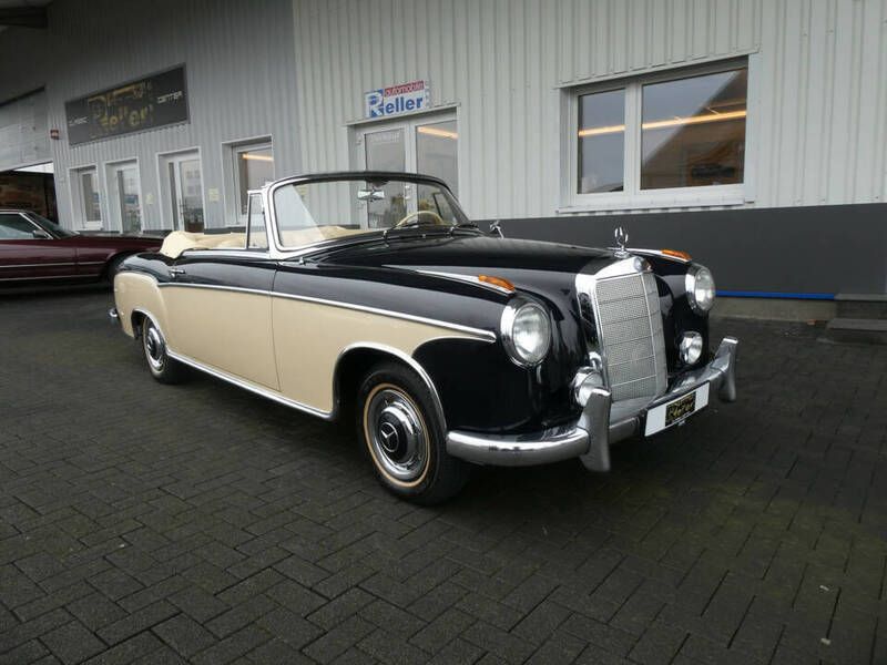 Blauw Occasion 1957 Mercedes 220 Cabriolet | € 159.900 - Afbeelding 1/4
