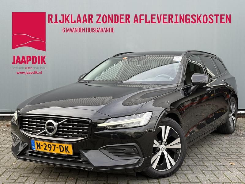 Zwart Gebruikt 2021 Volvo V60 Momentum Stationwagen | € 21.899 (Super prijs) - Afbeelding 1/3