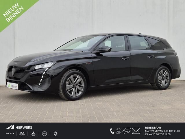 Zwart Nieuw 2025 Peugeot 308 Style Stationwagen | € 34.935 (Super prijs) - Afbeelding 1/4