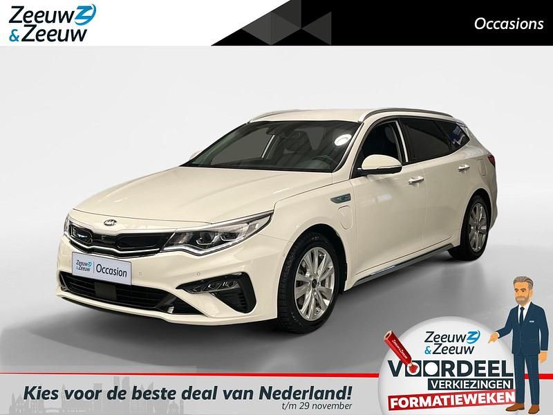 Wit Gebruikt 2019 Kia Optima Hybrid Sedan | € 21.745 (Eerlijke prijs) - Afbeelding 1/4