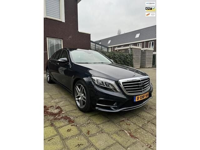 Blauw (metallic) Occasion 2014 Mercedes S400 Prestige Sedan | € 23.950 (Super prijs) - Afbeelding 1/4