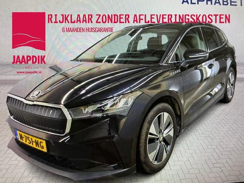 Zwart Gebruikt 2021 Skoda Enyaq iV SUV | € 18.899 (Goede deal) - Afbeelding 1/4