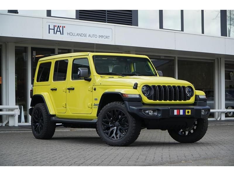 Geel Gebruikt 2022 Jeep Wrangler Unlimited Sahara SUV | € 65.800 (Super prijs) - Afbeelding 1/4