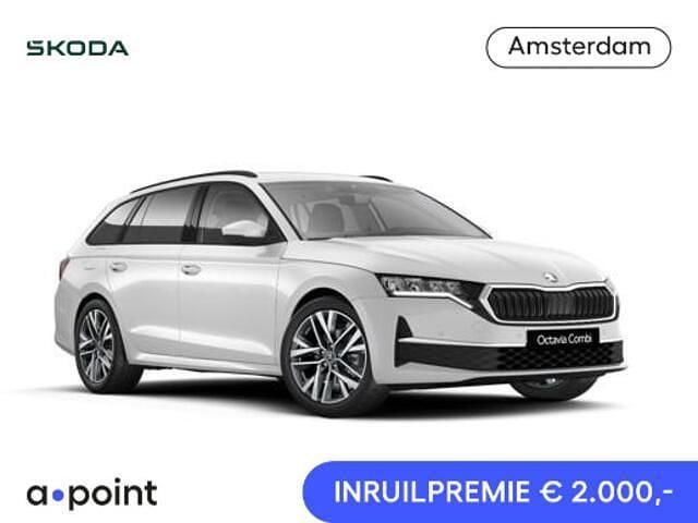 Wit (metallic) Nieuw 2025 Skoda Octavia Business Line Stationwagen | € 42.325 (Eerlijke prijs) - Afbeelding 1/4