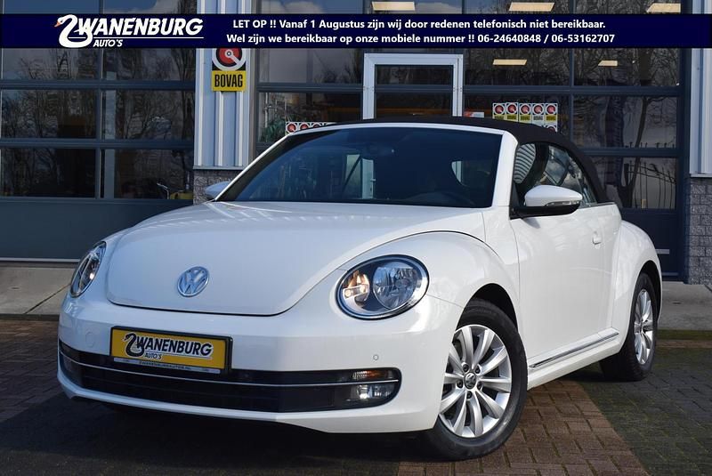 Wit Gebruikt 2013 VW Beetle Design Cabriolet | € 14.995 (Eerlijke prijs) - Afbeelding 1/4