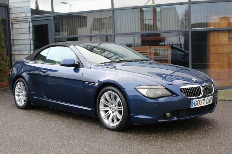 Blauw, metallic lak Gebruikt 2005 BMW 645 Cabriolet Cabriolet | € 9.999 - Afbeelding 1/4