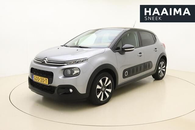 Grijs, metallic lak Gebruikt 2019 Citroën C3 Feel Hatchback | € 11.950 (Eerlijke prijs) - Afbeelding 1/4
