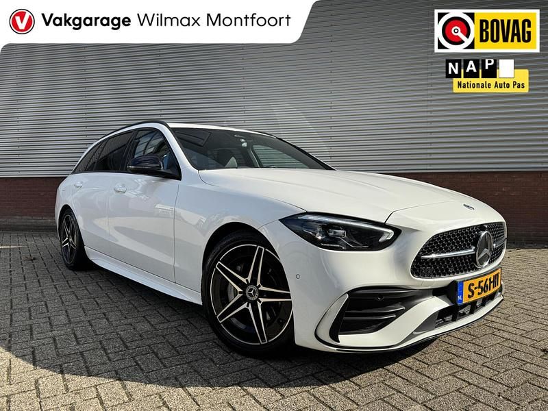 Occasion Mercedes C200 AMG line 204 PK (150 kW) 2021 Wit Stationwagen