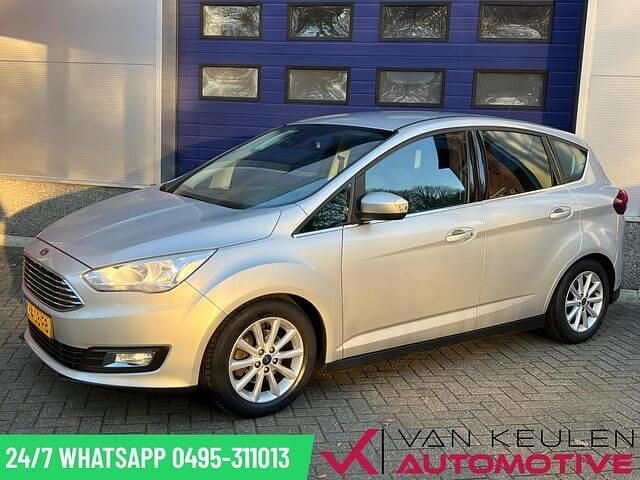 Grijs (metallic) Gebruikt 2018 Ford C-MAX Titanium MPV | € 7.998 (Super prijs) - Afbeelding 1/4