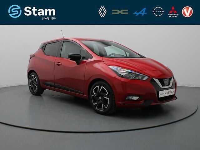 Rood Gebruikt 2023 Nissan Micra Hatchback | € 15.990 (Eerlijke prijs) - Afbeelding 1/4